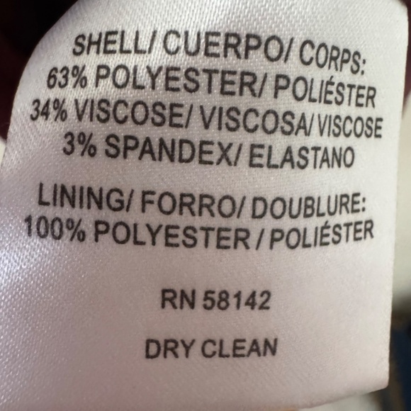 Gal Meets Glam Nina Wine Maroon Twill Dress Size 6 RARE - Picture 5 of 8